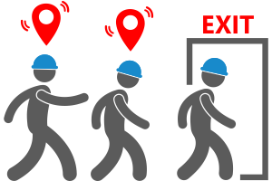 Personnel evacuation control in emergencies
