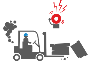 Vehicle collision or cargo falling detection