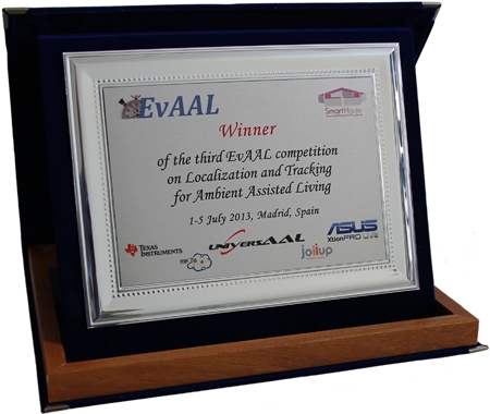 Победа в Конкурсе EvAAL - 2013!