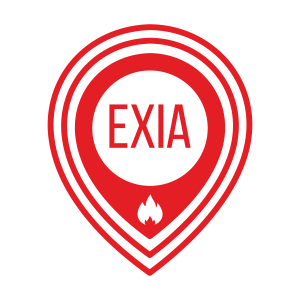 Логотип линейка оборудования EXIA система RealTrac