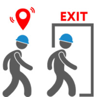 Evacuation and detecting people in accident